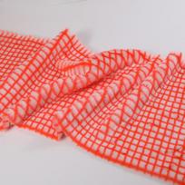 100x170cm Thickened Jacquard Imitation Rabbit Fox Checkerboard Plush Fabric Imitation Fur Clothing Fabric Fur Collar Carpet 100x170cm