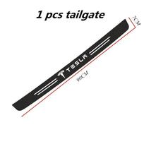 For Tesla Model 3 Y X S P100D P85D 200 logo Car Door Sill Stickers Carbon Fiber Door Sill Film Car Sticker Car Accessories