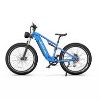 DUOTTS E26 48V 750W motor off-road electric bicycle, 26-inch wide tires, maximum range of up to 120 kilometers, maximum load capacity of 150 kg mėlyna