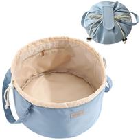 Large Capacity Upgraded Handheld Lazy Makeup Bag Drawstring Bag with Built in Small Pocket for Travel and Miscellaneous Storage