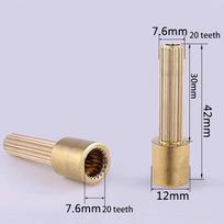 New 1Pcs High Quality Faucet Extended Spool Tooth Sleeve Connector Fitting In-Wall Stem Assembly Extended Spool