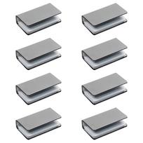 Daugiafunkciniai magnetiniai spintelės fiksatoriai, 8 vnt. Stumdomi fiksatoriai berėmiams stiklinėms durims iki 6 mm storio, geležies furnitūra 1