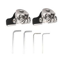 2Pcs LED Light Bar Mounting Bracket Stainless Steel Adjustable Work Light Mount Bracket Clamp Holder For Off Road Vehicle UTV