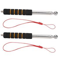 2PCS Telescopic Empty Drum Hammer Portable Room Test Rod Tile Inspection Tool 130CM sidabras