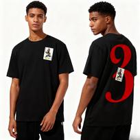 New Alice in Borderland Season 3 100%cotton T-shirt regular style Men's and Women's oversized Y2K hip-hop rap Street Casual Tee S įvairiaspalvis