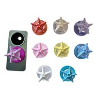 3D Starfish Airbag Magnetic Phone Holder, Foldable Desktop Stand Blue Starfish