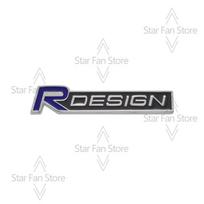 Metalinis R raidės dizaino grotelių ženklelis 3D lipdukai Automobilio bagažinės kėbulo emblema Lipdukas Automobilio stilius Skirta Volvo S40 S60 S80 V60 XC40 XC60 XC90 V40 AWD