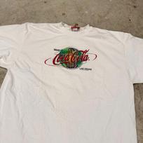 Coca Cola Las Vegas Vintage Usa White T-T-Shirt Size 2XL 3XL