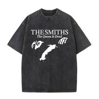 The Smiths The Queen Is Dead Vintažiniai skalbti marškinėliai s Indie Morrissey Marškinėliai Vyriški Alternatyvūs Britų Roko Grupės Marškinėliai S
