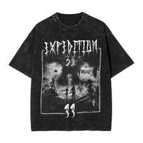 Hot New Role Playing Game Clair Obscur Expedition  Graphic Print TShirt Men Women Retro Washed Cotton Oversize Top Summer Tee S