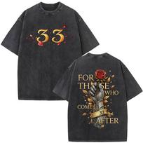 Game Clair Obscur Expedition  Graphic Vintage Washed T Shirt Men Women Clothing Fashion Oversized Cotton Short Sleeve Tshirts S