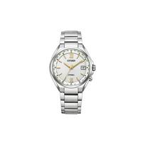 CITIZEN Antimagnetic Date Display Solar Quartz Titanium Strap Men's Watch Silver Dial CB1120-50C mėlyna