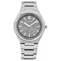 CITIZEN 100 meters waterproof Automatic titanium strap men's watch gray dial NJ0180-80H mėlyna