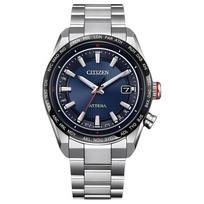 CITIZEN ATTESA ACT series 100 meters waterproof solar Quartz super titanium strap men's watch blue dial CB0287-68L mėlyna