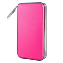 80 Capacity DVD Case Hard Plastic CD Case Wallet DVD Case Holder CD Case Holder  CD/DVD Album rožinė raudona spalva