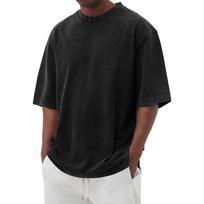 Men's Casual Oversized T-Shirt, Short Sleeve Crew Neck Cotton Tee, Loose Fit Comfortable Top M juoda