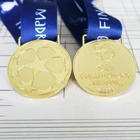 Commemorative Fan Medal Replica Soccer Award Souvenir Collectible Football Trophy Souvenir Replica for Sports Enthusiasts and Collectors One size mėlyna