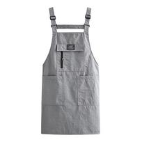 Adjustable Chef Apron Waterproof Cooking Baking Bibs Portable Kitchen Apron  for Home Kitchen pilka