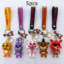 Animacinis žaidimas Veiksmo figūrėlė FNAF Freddy's Fazbear Lėlė Modelis Žaislas Penki naktys su Freddy Raktų pakabukas Vaikui Gimtadienio Dovana