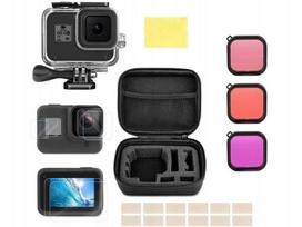 Obudowa Wodoszczelna Do Gopro Hero 8 Black +Filtry Ściereczki