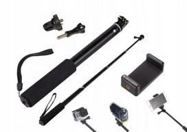 Solidny Długi Monopod Uchwyt Stick Kijek Do Gopro 12 11 Osmo Eken Telefon