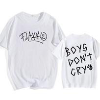 Rels B Flakk Smile T-shirt Boys Don't Cry Letter Graphic Tee-shirt Cotton Summer Casual Men/Women Shirt Streetwear Ropa De Mujer S įvairiaspalvis