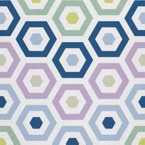 Outdoor Dekostoffe Oxford - Motiv Hexagon I Dx064