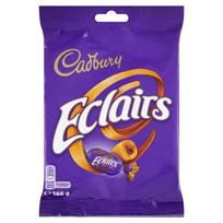 Cadbury Eclairs Karamelės Su Pieno Šokolado Įdaru 130 G