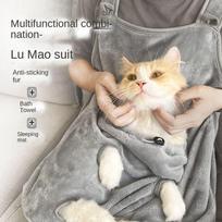 High Quality Soft Apron For Holding Cats Hugging Suit Comfortable Pet Cat Carrier Bag Plush Pouch Sleeping Chest Apron Home