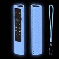 Protective Case Remote Control Case Silicone Shockproof TV Remote Cover Plain Color for NVIDIA Shield TVPro/4K HDR mėlyna
