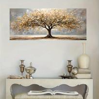 1 vnt.auksinės ir smėlio spalvos, modernus svetainės namų dekoras, rami sieninė dailė, elegantiškas sienos dekoras paveikslas, be rėmo (as the picture,50x100cm No Frame)