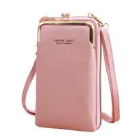 Small Flap Bag Phone Bag Crossbody Bags Mobile Phone Bags Mobile Phone Pouch Phone Accessories rožinė