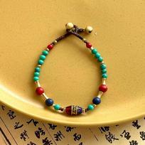 Tibetan Ancient Method Woven Braided Bracelet Nepal Coco Exotic Bell Women Bracelet Bohemian Hand Rope Bracelet Handmade Crafts