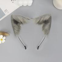 Hair Band Cute Plush Fox Cat Ears Headband Artificial Animal Ears Headwear Lolita Furry Cosplay Hair Accessories Halloween pilka