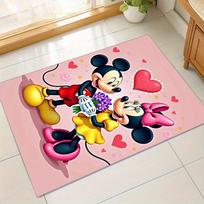 1pc. Mickey Mouse & Minnie Mouse Romantic Valentine's Day Gift Rug for Home Office Chair Outdoor Carpet Decorz041116 60cm by 90cm