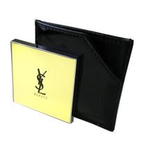 Yves Saint Laurent YSL mirror logo black gold protective case mini small portable makeup cosmetics overseas limited