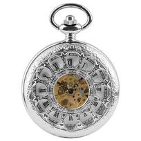 NEW PJX1720 Vintage Watch Hand Winding Mechanical Pocket Watch Luxury Design Half Hunter Pocket Clock Gifts for Men Women