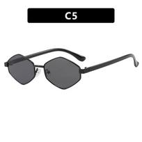 Y2K Popular Retro Style Hexagon Sunglasses For Women For For Men Premium Designer Sunlight Eyeglasses Steampunk Small Shaped Frame Metal UV400