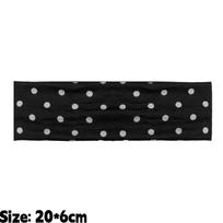 Polka Dot Yoga Elastic Headband Fashionable Dot-pattern Makeup Headband Sports & Fitness Sweat-absorbent Hairband juoda