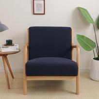 Solid Color Lazy Chair Cover Stretch Spandex Armchair Covers Removable Washable Zipper Closure Single Seat Wing Sofa Slipcovers