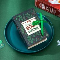3PCS New Paper Christmas Gift Box Magic Book Series Multicolor Candy Box Book Designs Biscuit Carrier Party Favour 5x5x5cm lapas