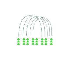 Garden Greenhouse Hoop Kit Fiberglass Frame Small Greenhouse Frame Kit for Yard Plant Protection with Multiple Clamps and Stakes One Size