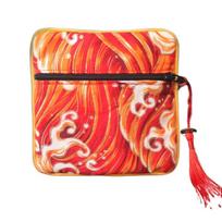 Cloth Chinese Style Coin Pouch Tassel Maneki Neko Cloth Wallet Embroidered Jewelry Case Bracelet Bag Jewelry Storage Bag Ladies