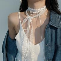 New Gothic Lace Choker Layered Design Ballet Style Lace Strap Y2k Stacked Clavicle Chain Women