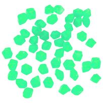 Luminous Diamond Shaped Pebbles for Garden Decoration Outdoor Landscape Glow Stones for Pathway Aquarium and Fish Tank Decoration S žalsvai mėlyna