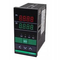 CHB402 PID temperatūros reguliatorius 48x96mm 0-400°C K termopora 230V AC Automatinis derinimas Fazių logika SSR + Relės išėjimas LED