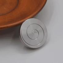 EDC Stainless Steel Desktop Coin Decompression Gyro Good Luck Fun Pocket Toy Adult Rotating Gyro for Stress Relief