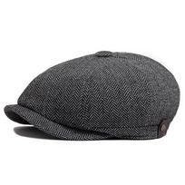 Herringbone Newsboy Caps Men Autumn Winter Vintage Berets Casual Flat Hats Fashion Retro Man Cap For 55-59cm Head Circum Ference