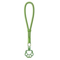 Hanging Rope Cat Paw Phone Strap Detachable Phone Wrist Strap Mobile Phone Lanyard  Lanyard Patch žalia