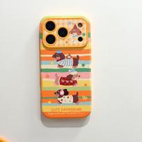 Cartoon Dachshund iPhone 17 Pro Max Case with Apple 16 Lanyard & Drop-proof Protection. iPhone 16 Pro